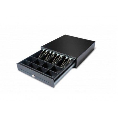 Tiroir caisse noir double fente chèque