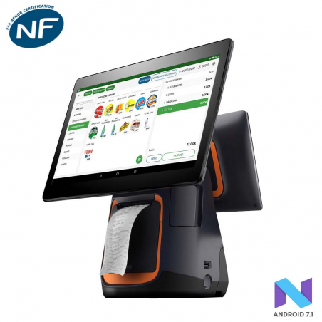 Caisse 15 pouces avec afficheur client