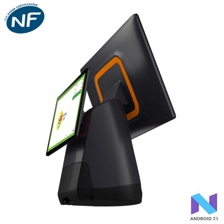 Caisse 15 pouces avec afficheur client