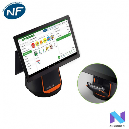 Caisse 15 pouces avec afficheur client