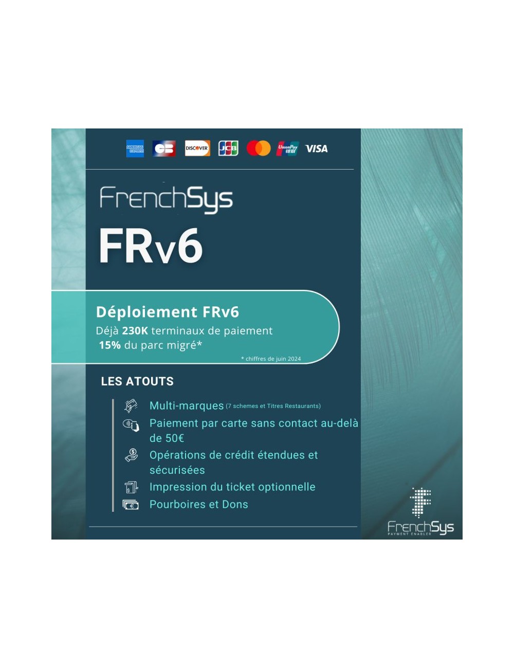 Mise à jour FRV6 et Pin Online